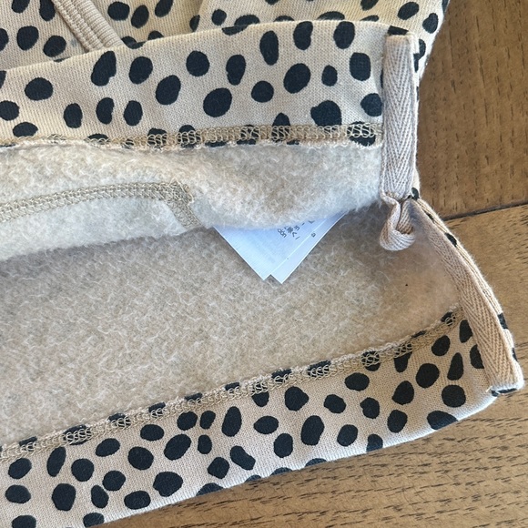 Girls XS (4-5) Crewcuts by J.Crew Polka Dot Turtleneck Sweater fleece lined - Picture 4 of 6